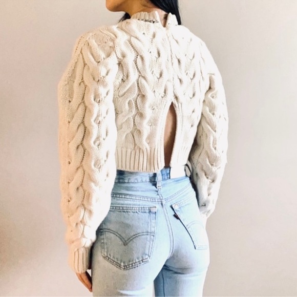 ZARA LIMITED EDITION CHAIN CASHMERE SWEATER SIZE M - Picture 10 of 16